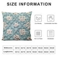 thumbnail image 5 of Nawypu Pack Lumbar Decorative Throw Pillow Cover Aquatic Blue Trellis Mina Pillowcase Porcelain Light Blue Cushion Cover Glacier Airy Light Blue Stylish Lumbar Pillow for Bed Outdoor, 5 of 5