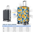 thumbnail image 4 of Hirioo Blue Ocean Wave Sunflower for Elasticity Suitcase Cover (No luggage Included) Durable Luggage Protector Fits 18-32 Inch Luggage-Medium, 4 of 7