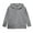 Grey, variant on Girls Fall Winter Hooded Sweatshirt Long Sleeve & Side Slit Design, Comfortable Warm Top For Big Kids Casual Wear ,Size:7-8 Years