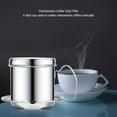 thumbnail image 3 of Vietnamese Coffee Drip Filter Maker, Stainless Steel Cup, Small Size for  Travel, 3 of 8