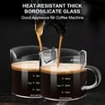 thumbnail image 7 of BPPEG Espresso Cups Set of 2，Double Spouts Cups,Shot Glasses,Milk Cup with Handle,Clear Glass,Espresso Accessories for Machine,Small, 7 of 7