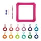 thumbnail image 3 of Kits de telar, juguetes, bucles para agarraderas, kits para hacer agarraderas, cumpleaños 12 colores, 3 of 9