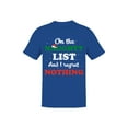 thumbnail image 2 of On The Naughty List Christmas T-Shirt Men, 2 of 3