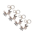 thumbnail image 2 of Keychain Pendant, Czech Rhinestone Environmentally Friendly Zinc Alloy Donkey Keychain 4 Pcs Exquisite  For Decoration, 2 of 8