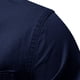 thumbnail image 5 of Camisas De Vestir Para Hombre Azul Camisa vaquera ajustada de manga larga informal de nueva otoño a la moda para hombre (Navy, XXL), 5 of 7