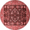 thumbnail image 1 of Ahgly Company Indoor Round Oriental Red Industrial Area Rugs, 5' Round, 1 of 4