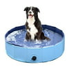 jasonwell foldable dog pet bath pool ,collapsible dog pet pool bathing tub for dogs or cats (32inch.d x 8inch.h, blue)