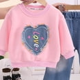 thumbnail image 4 of Toddler Baby Girl Hoodie Lounge Set Organic Cotton Outfit 6-12 Months 12-24 Months 2t 3t 4t 5t 6t 7t 8t 9t Children Pink 3-4 Years, 4 of 5