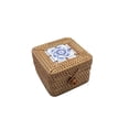 thumbnail image 1 of Autumn Rattan Woven Round Coffee Table Sundries Remote Control Modern Desktop Decorations Finishing with Lid Storage Box, 1 of 8