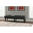 thumbnail image 2 of Linon Kacie Tufted Bench, Black/Charcoal, 2 of 11