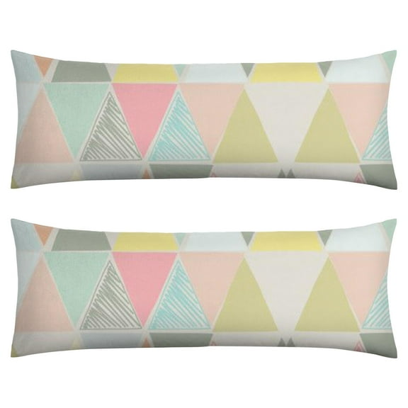 Plaid Body Pillow Cover - Soft & Breathable Fabric, Hidden Zipper, 20"x54", Buffalo Check & Vintage Plaid Print - Perfect Gift for Side Sleepers, Cabin Decor & Pregnancy Support