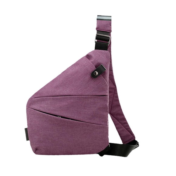 Wander Plus Anti-Theft Travel Bag by DTREELS, Slim Sling Crossbody Bag, Ergonomic Design, Oxford Cloth, Black