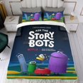 thumbnail image 4 of Ask The Storybots Themed Bed Sheet Set Three Piece Set 53x79 In ches Comfortable And Skin Friendly Unique Design Creating A Star Gifts For Family Friends fans, 4 of 6