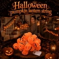 thumbnail image 2 of Halloween Pumpkin String Lights, Jack O Lantern Pumpkin LED Decorative Lights for Indoor Outdoor Holiday Decoration, Spooky Party Home Scene Lighting, 2 of 6