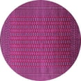 thumbnail image 1 of Ahgly Company Indoor Round Oriental Purple Industrial Area Rugs, 8' Round, 1 of 4