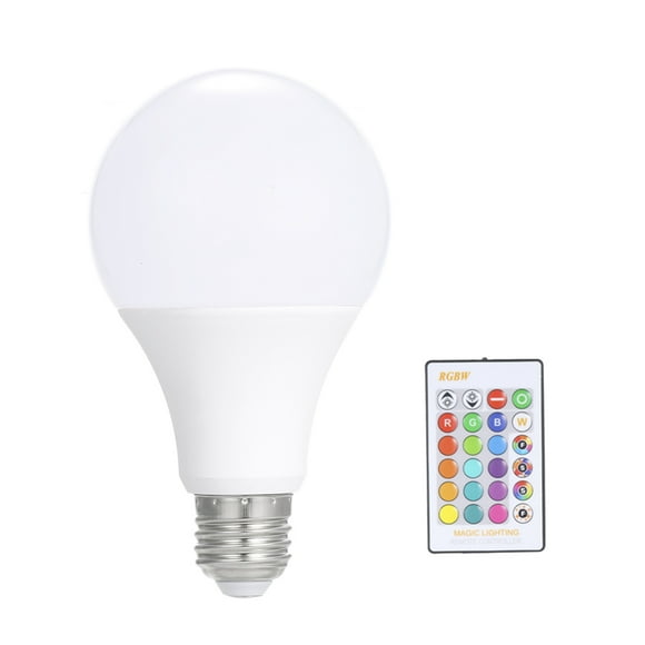 3W/5W/10W/15W RGB LED Lamp E27 Dimmable Bulb Energy Saving Light Multi Colors IR Remote Control Holiday