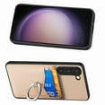 thumbnail image 4 of Allytech for Galaxy S23 Plus Case with Cards Holder, Rotating Ring Stand Slim Fit Wallet Back Cover Bumper Shockproof Phone Case for Samsung Galaxy S23 Plus - Khaki, 4 of 13