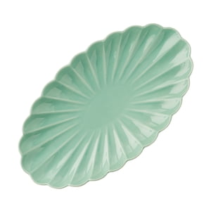 The Pioneer Woman Colette Green Stoneware Serving Tray, 14 Inch