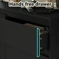 thumbnail image 4 of Furnihold Large 9-drawers Dresser For Bedroom, Modern 63"W Double Dresser for Closet, Black, 4 of 6