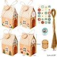 thumbnail image 2 of Regalo De Cuenta Regresiva De Navidad Con 24 Pegatinas Digitales Y Cuerda De Cáñamo Papel Kraft Cookie Candy Bag Suministros De Fiesta De Navidad Para Galletas Y Chocolate Cateissary HA045218-01, 2 of 6