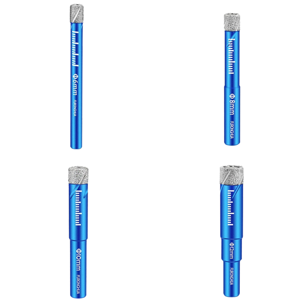 Cortador Perforadora Con Brocas Secas Diamante Soldado para Baldosas Y Granito (6 Mm)