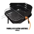 thumbnail image 3 of Asador de carbón NATERIAL Parrilla ajustable Resistente 55 x 74 x 40.5 cm, 3 of 7