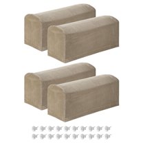 4Pack Stretch Armrest Covers, Polyester Armchair Slipcovers, Khaki