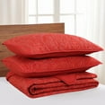 thumbnail image 3 of MarCielo 3 Pcs Red Christmas Quilt Bedspread Set Medallion King, 3 of 4