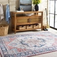 thumbnail image 2 of SAFAVIEH Martha Stewart Norbert Medallion Machine Washable Area Rug, Rust/Blue, 5' x 8', 2 of 11