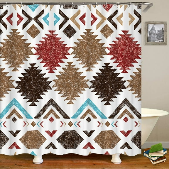 Indian Bohemian Style Shower Curtain Bathroom Waterproof Cloth Printed Mandala Decoration Bath Curtains large 240x180 With