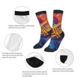 thumbnail image 4 of Kids Crew Socks Novelty Casual Funny Socks for 6-10 Years Old , Trumpet Music Psychedelic, 4 of 5