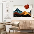 thumbnail image 5 of Elephant Stock Abstract Marble Mountains Wall Art - Horizontal Canvas Wall Art - Lobby Wall Decor - Nature Canvas - Teal And Blue Decor - 24" x 16", 5 of 8