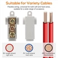 thumbnail image 4 of Kit de 20 Tuercas para Conectores de Cables Tipo T de Calibre 6 AWG, Terminal de Conexión de Cableado Rápido de 80 A, Conector Rápido de Empalme, 4 of 5