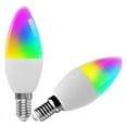 thumbnail image 7 of Tuya E14 Smart Bulb Dimmable Five-Way Spiral Candle Bulb WiFi RGB Bulb Remote Control and Voice Control 7W, 7 of 7
