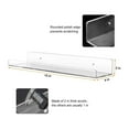 thumbnail image 3 of Acrylic Floating Wall Rack Invisible Floating Book Shelves Book for Room Bedroom Kitchen, 3 of 9