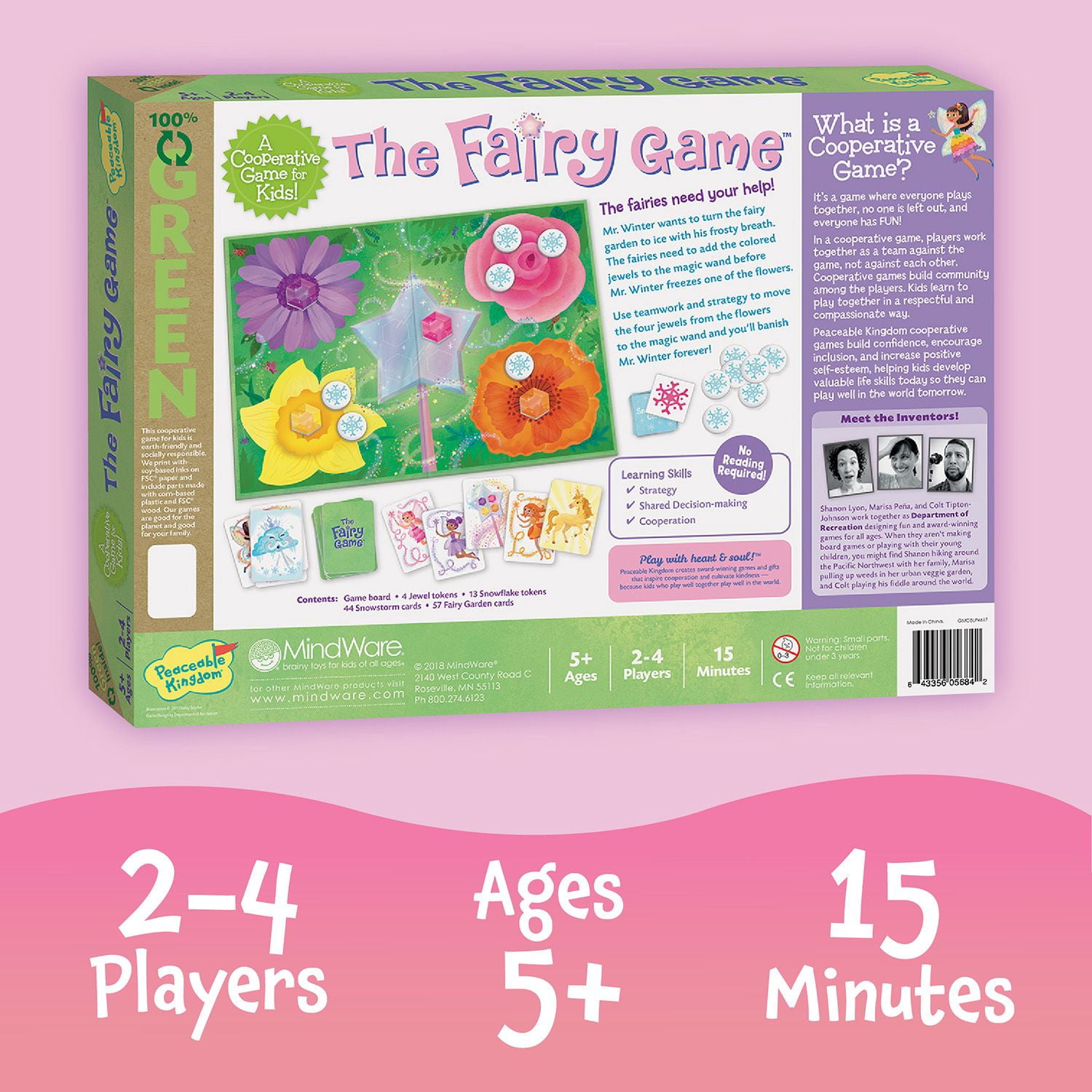 Peaceable Kingdom The Fairy Match Game, An Enchanting Board Game for 2-6 Kids Ages 5 and Up