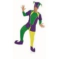 thumbnail image 2 of Fun Shack Fun Shack Mens Green Jester Costume Adult Carnival Clown Circus Halloween Green L, 2 of 5