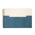 thumbnail image 4 of Paquete 20 piezas Libreta ecológica espiral con bolsillo frontal azul 21 x 14, 4 of 5