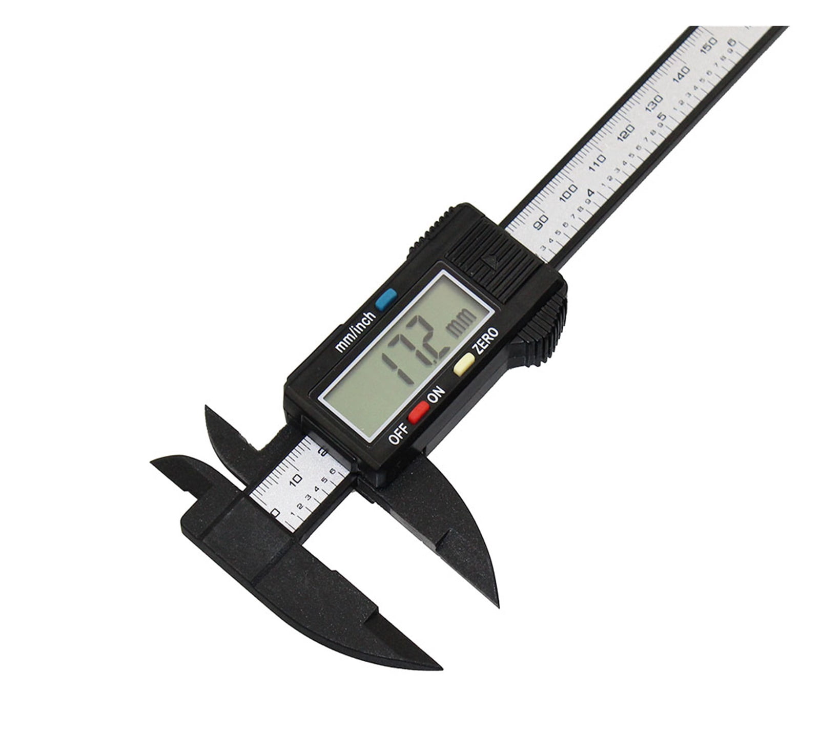 150mm/6" LCD Digital Electronic Carbon Fiber Vernier Calipers Gauge Micrometer With Large LCD Screen Display Inch/Metric ,Complete Kit