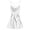 Z-White154, variant on JIAYUE Women's Summer Dresses Versatile Solid Color Mini Backless V Neck Loungewear Female Spaghetti Strap Sleeveless Satin Silk Dress