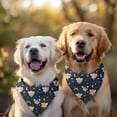 thumbnail image 2 of Dog Bandana 2 Pack,Dark Blue Fairy Princess Pattern Bandanas for Dogs,Cat Bandana,Small/ Large Dog Bandana 2 Size,Dog Bandanas, 2 of 6