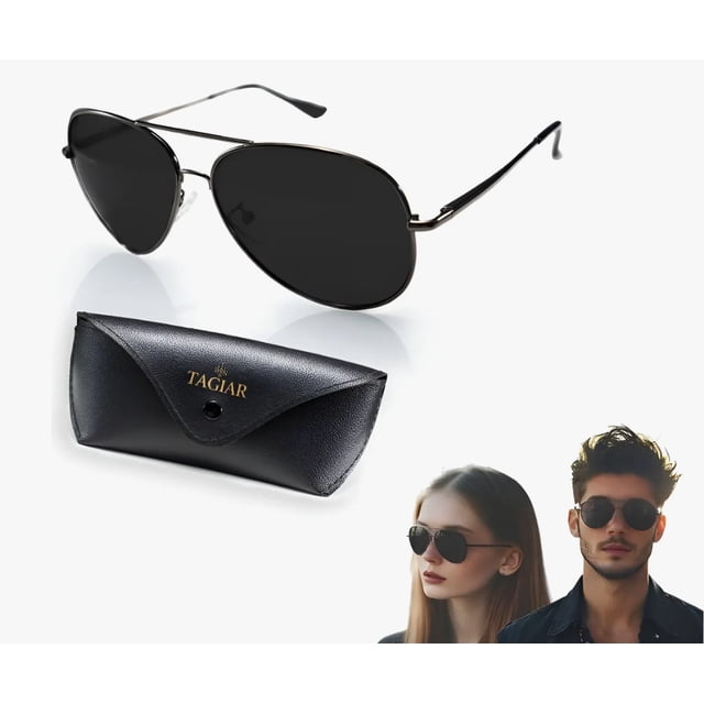 Lentes De Sol Polarizados Hombre Y Mujer Uv400 Modelo Negro