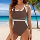 thumbnail image 1 of WILLBEST Traje de Baño Mujer Arena Sleek Solids: Traje de Baño Bikini Triangular Monocromático para Mujer para Playa y Piscina, 1 of 3