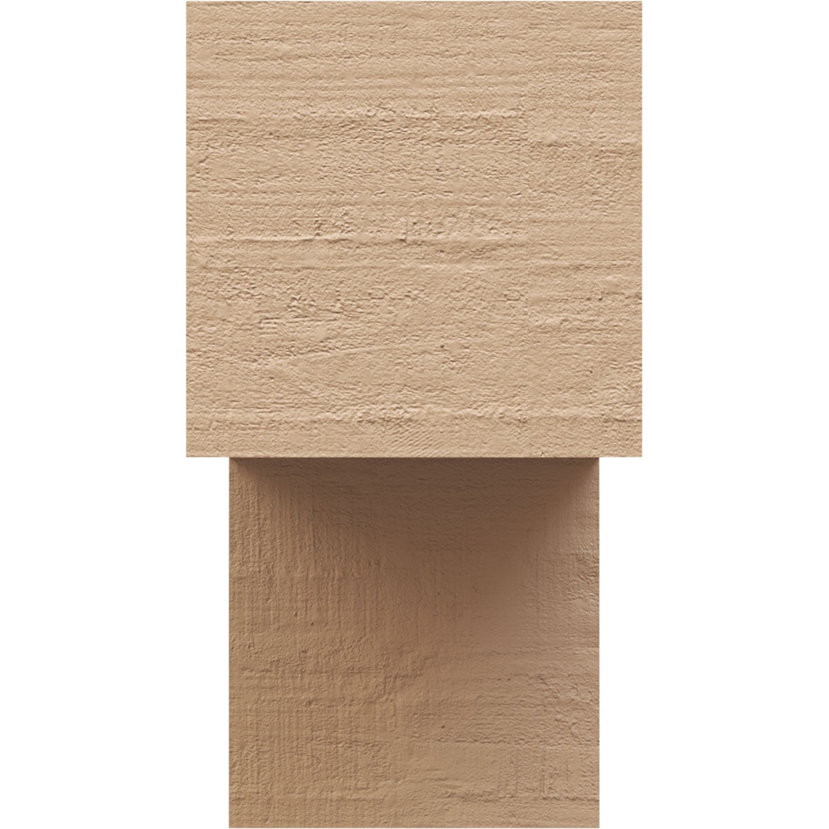 6"W x 12"D x 12"H Classic Chapel Hill Rough Cedar Woodgrain TimberThane Corbel, Primed Tan