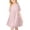 Pink, variant on REDARER Girls' Dot Dress, Short Sleeve Pleated A-Line Tulle Dress, Cute Elastic Waist Casual Party Dress for Kids,5-6 Years