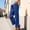 Blue, variant on Women Trendy Pants Lounge Pants Ankle Women Fashion Solid Casual Trousers High Waist Pants Long Pants with Pockets Wine 2X