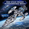 thumbnail image 4 of STEM Space Robot Building Kit with Remote Control, Technic Coding Robotic Toys  Buildable 2 in1 Models with 1468 PCS, 4 of 8