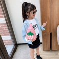 thumbnail image 3 of Mochila bandolera SSuperp Strawberry pequeña para niñas rosa, 3 of 5