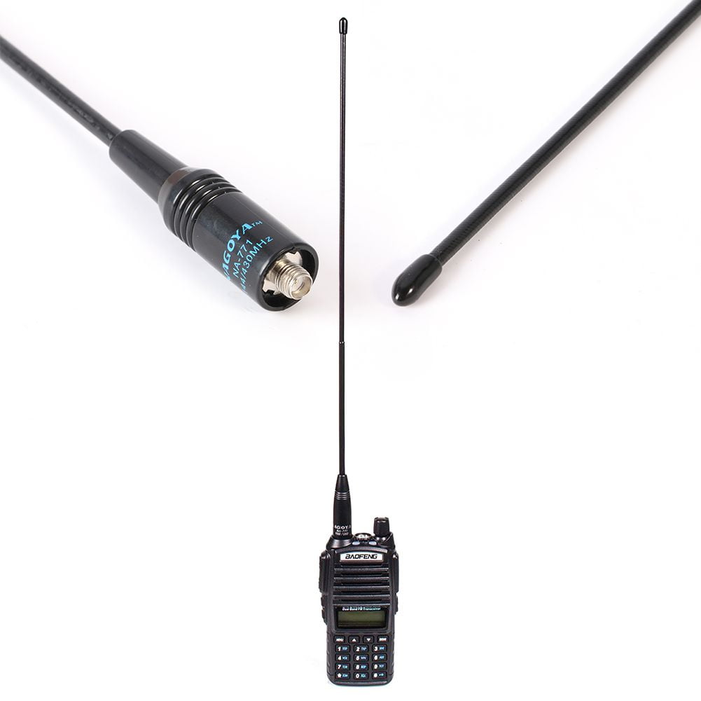 Dual Band VHF/UHF 144/430MHz SMA Male Mini Orange Soft Antenna For Baofeng Yaesu 