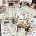 thumbnail image 6 of Blue Pink Spring Floral 8'x10' Area Rug for Living Room, Elegant Pastoral Flowers Washable Non-Slip Large Carpet for Bedroom Dining Room, Non-Shedding Soft Accent Rug for Kitchen, 6 of 9